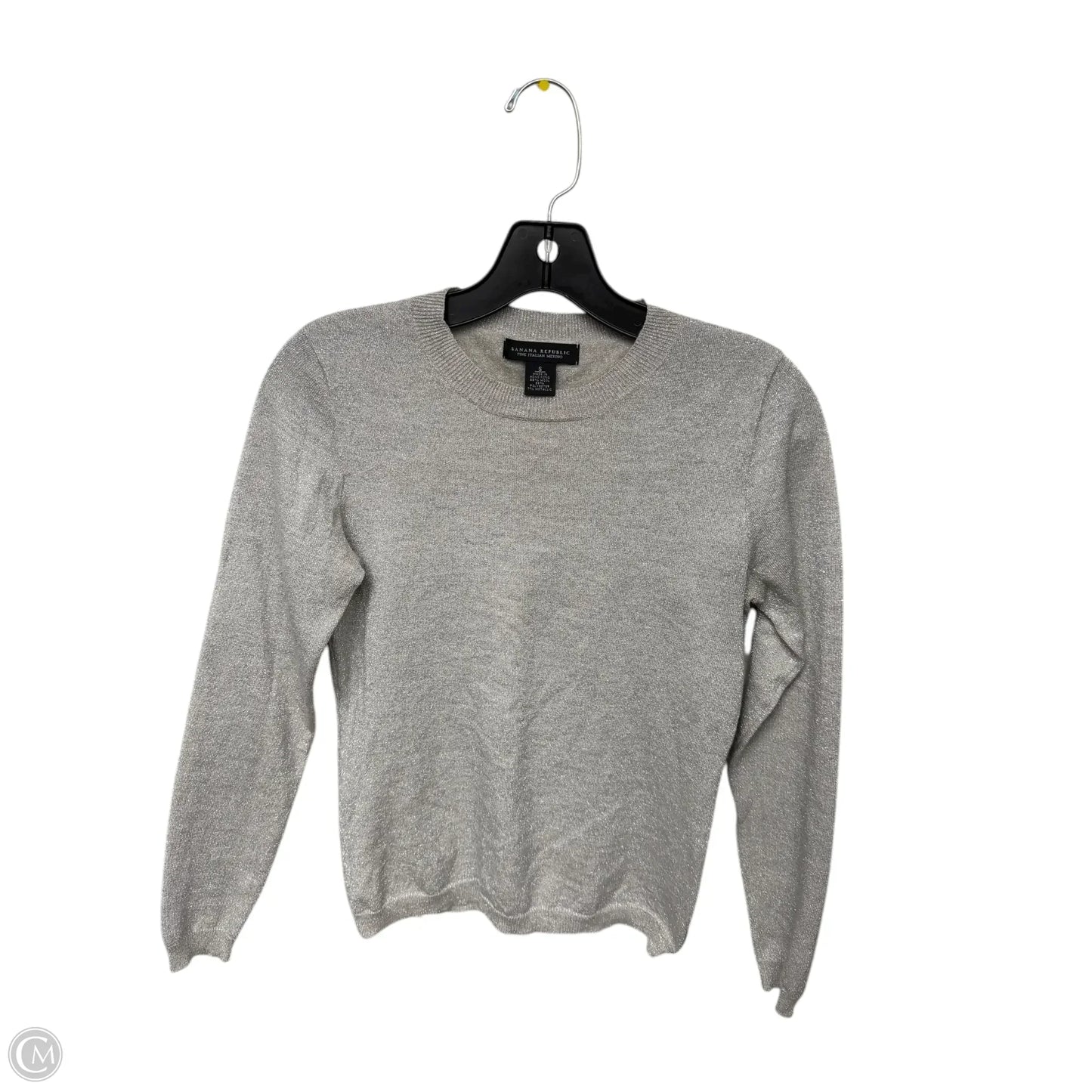 Sweater By Banana Republic In Silver, Size: S