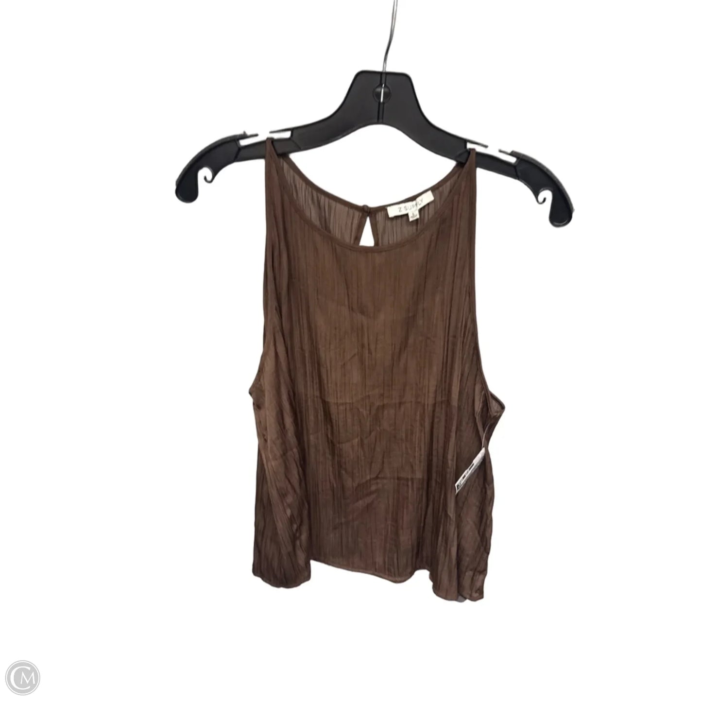 Top Sleeveless By Z Supply In Brown, Size: L