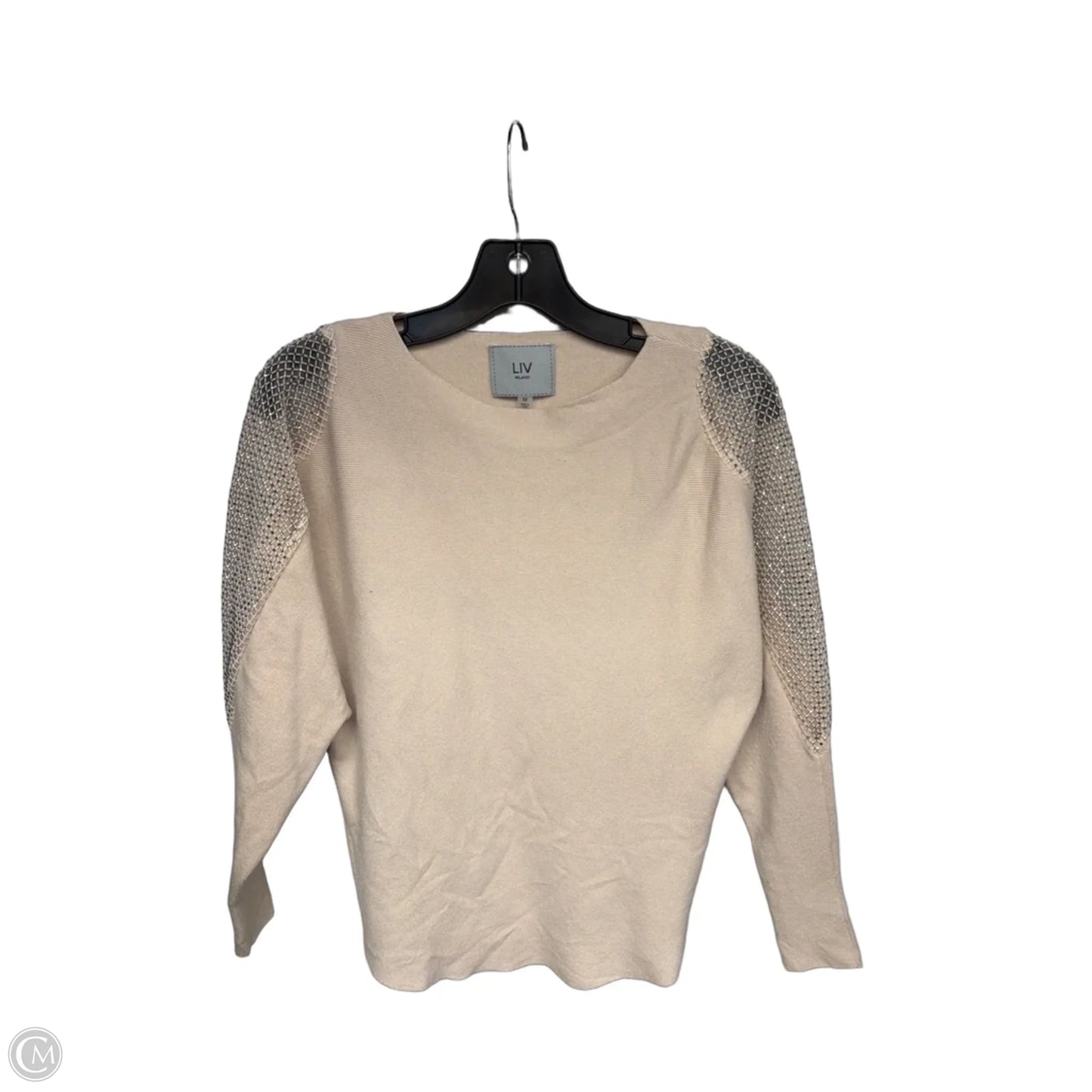Sweater By Clothes Mentor In Tan, Size: M