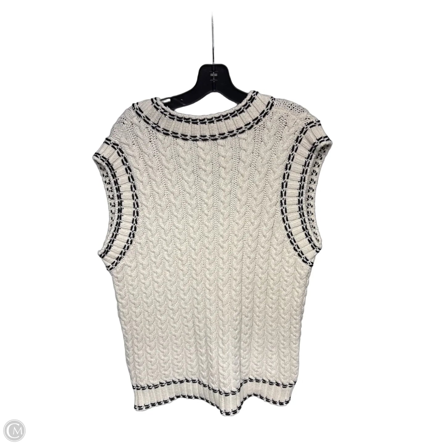 Vest Sweater By Zara In Cream, Size: M
