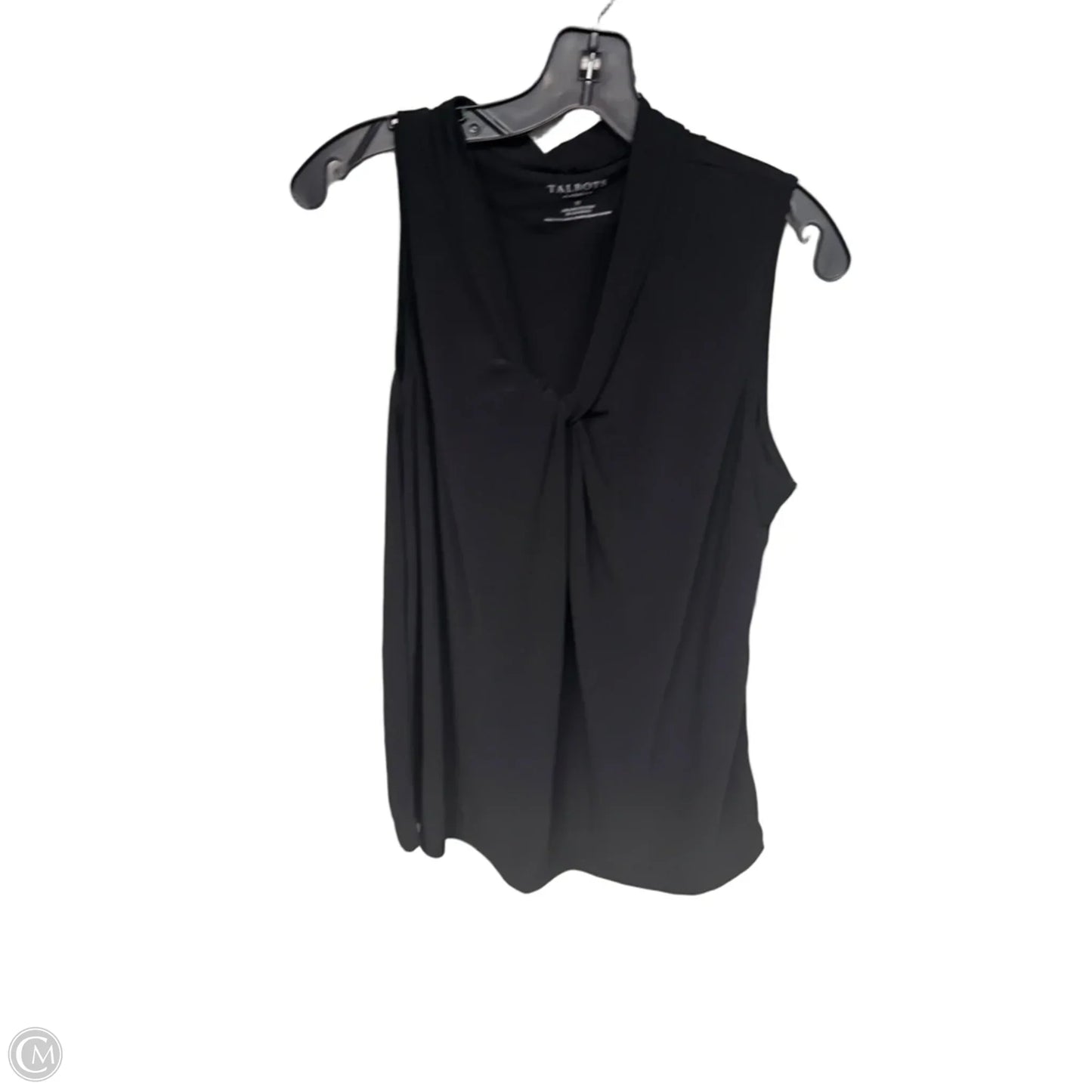 Top Sleeveless By Talbots In Black, Size: 1x