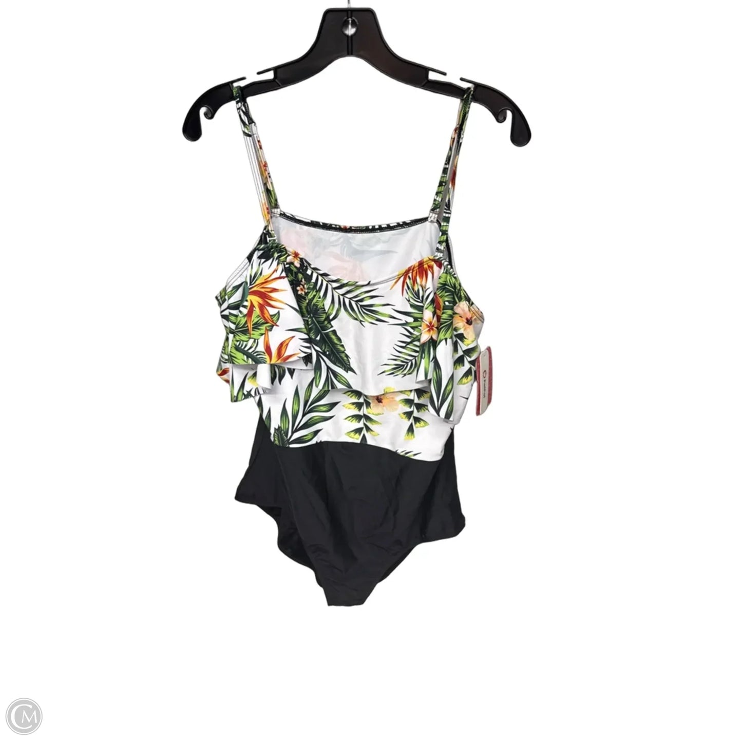 Swimsuit By Clothes Mentor In Tropical Print, Size: Xl
