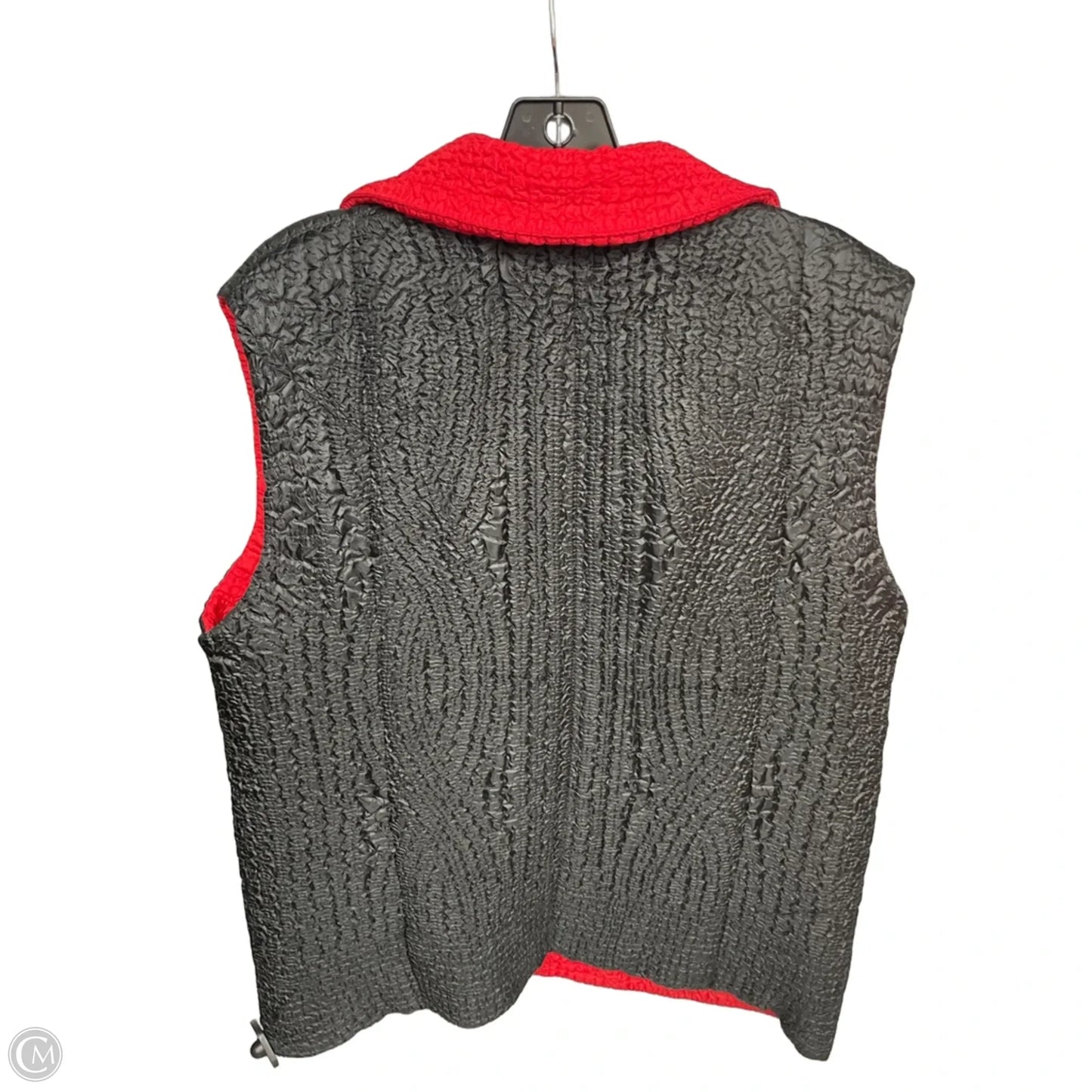 Vest Other By Clothes Mentor In Black & Red, Size: L