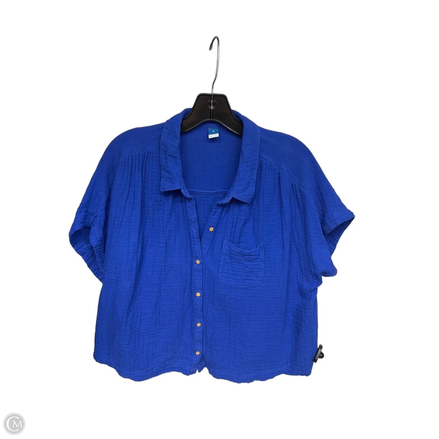 Top Short Sleeve By Old Navy In Blue, Size: M