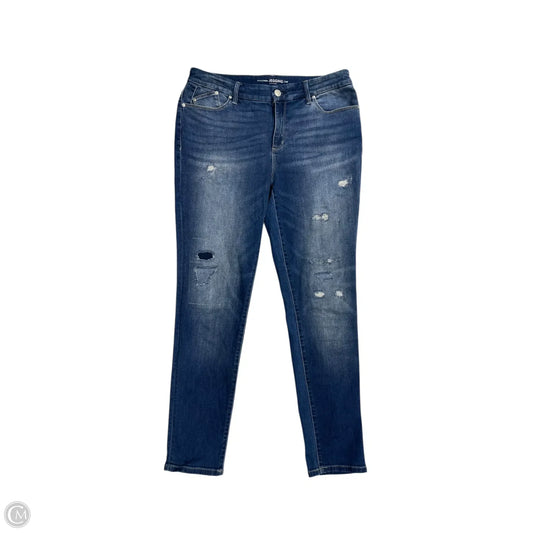 Jeans Skinny By Chicos In Blue Denim, Size: M