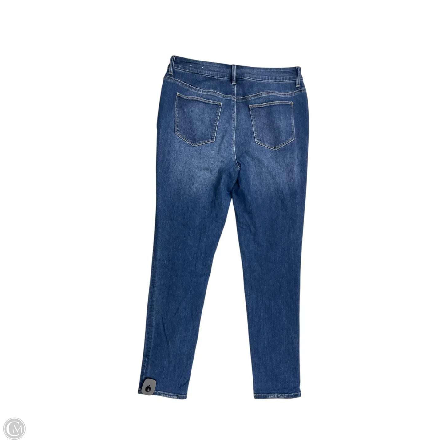 Jeans Skinny By Chicos In Blue Denim, Size: M