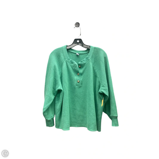 Top Long Sleeve By Old Navy In Green, Size: 2x