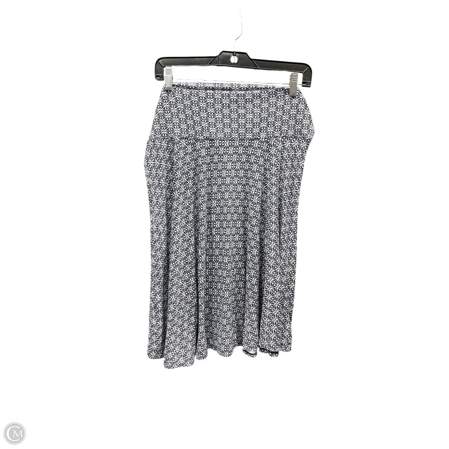 Skirt Midi By Max Studio In Blue & White, Size: Xl