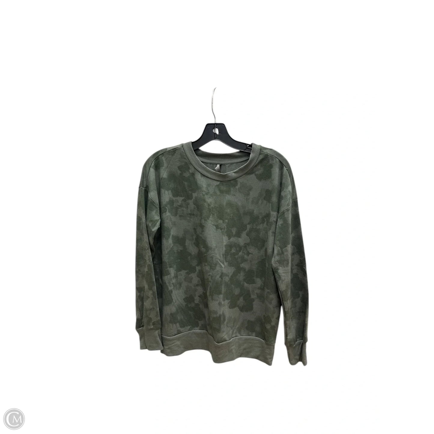 Athletic Top Long Sleeve Crewneck By Mondetta In Green, Size: S