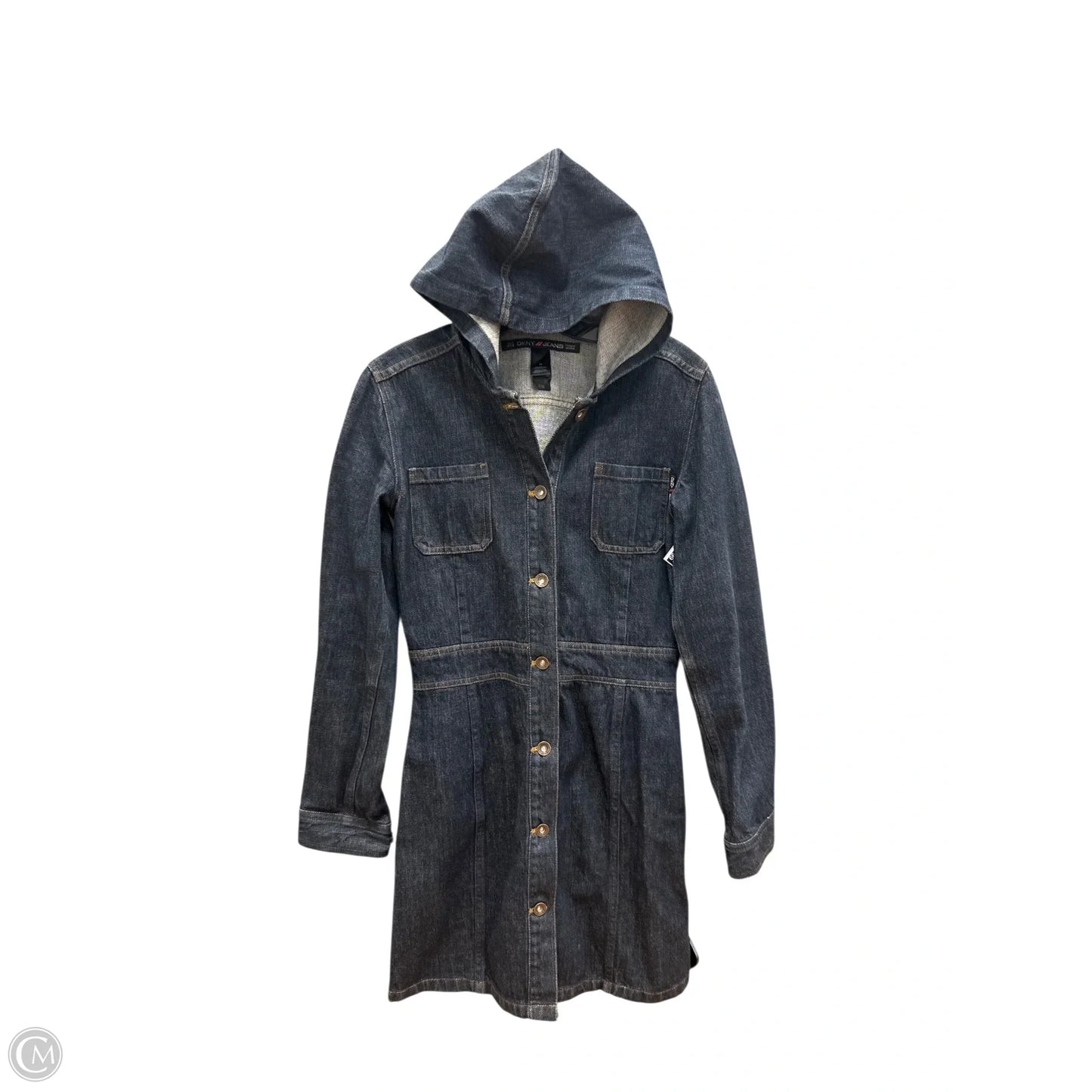 Jacket Denim By Dkny In Blue Denim, Size: M