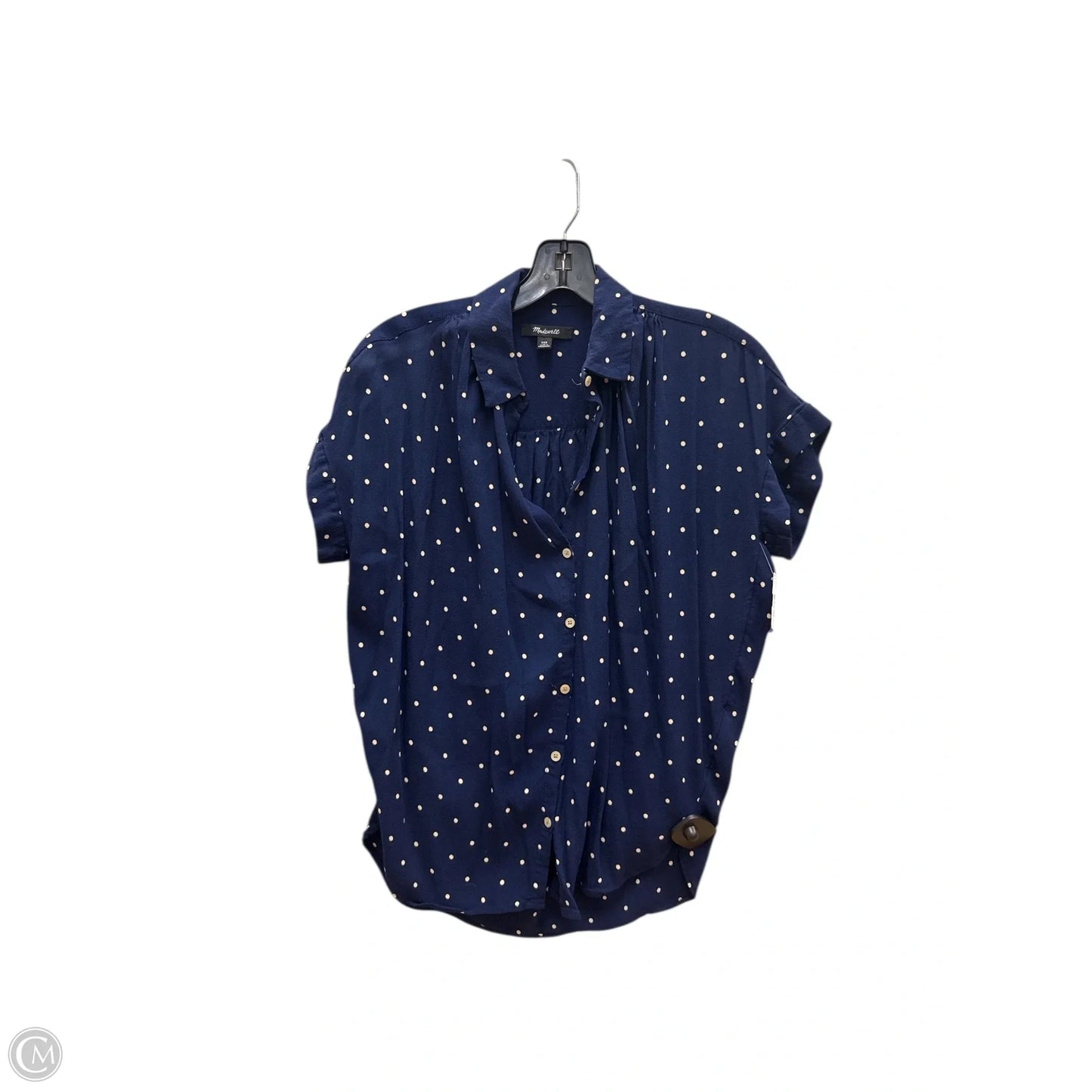 Top Short Sleeve By Madewell In Blue, Size: Xxs