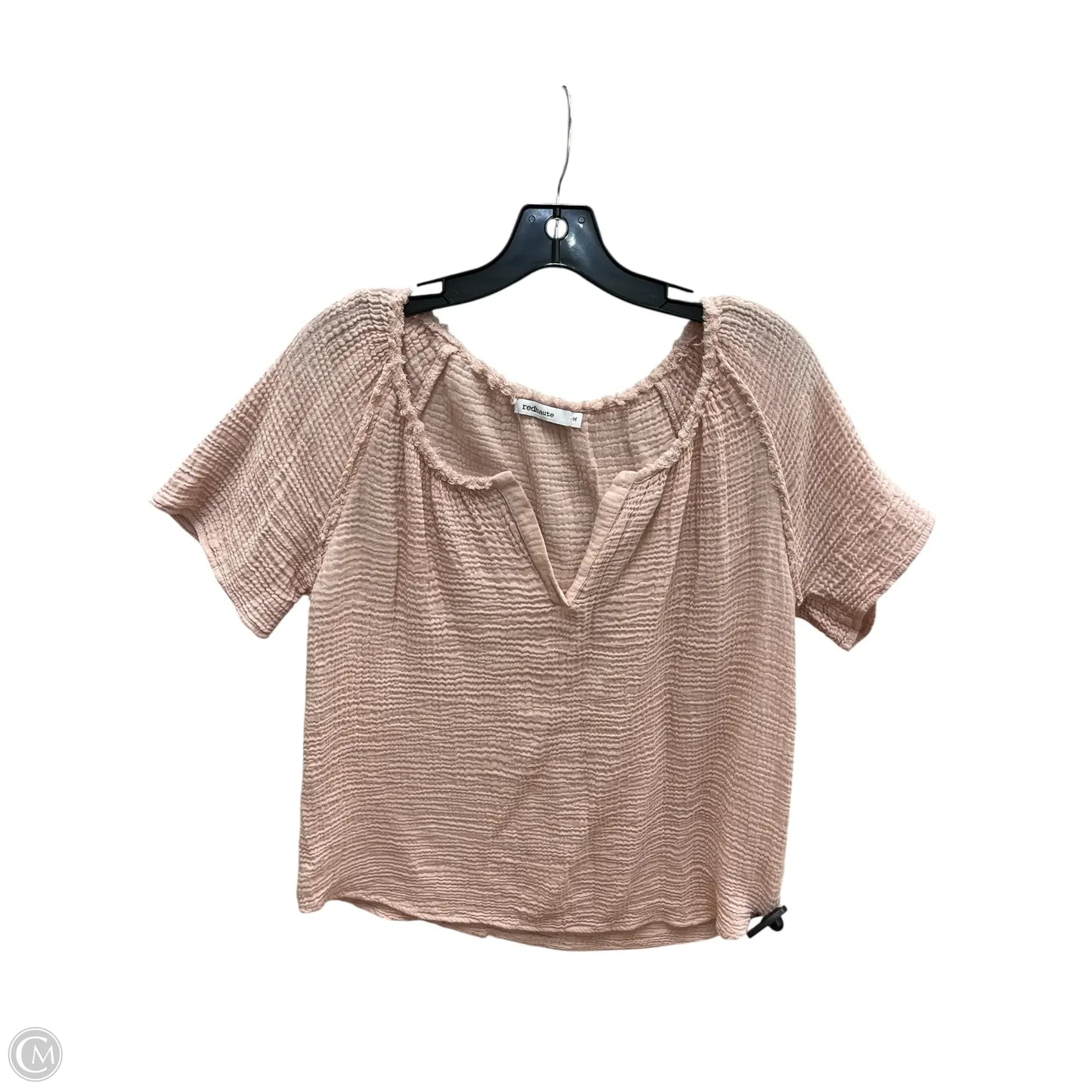 Top Short Sleeve By Red Haute In Pink, Size: M