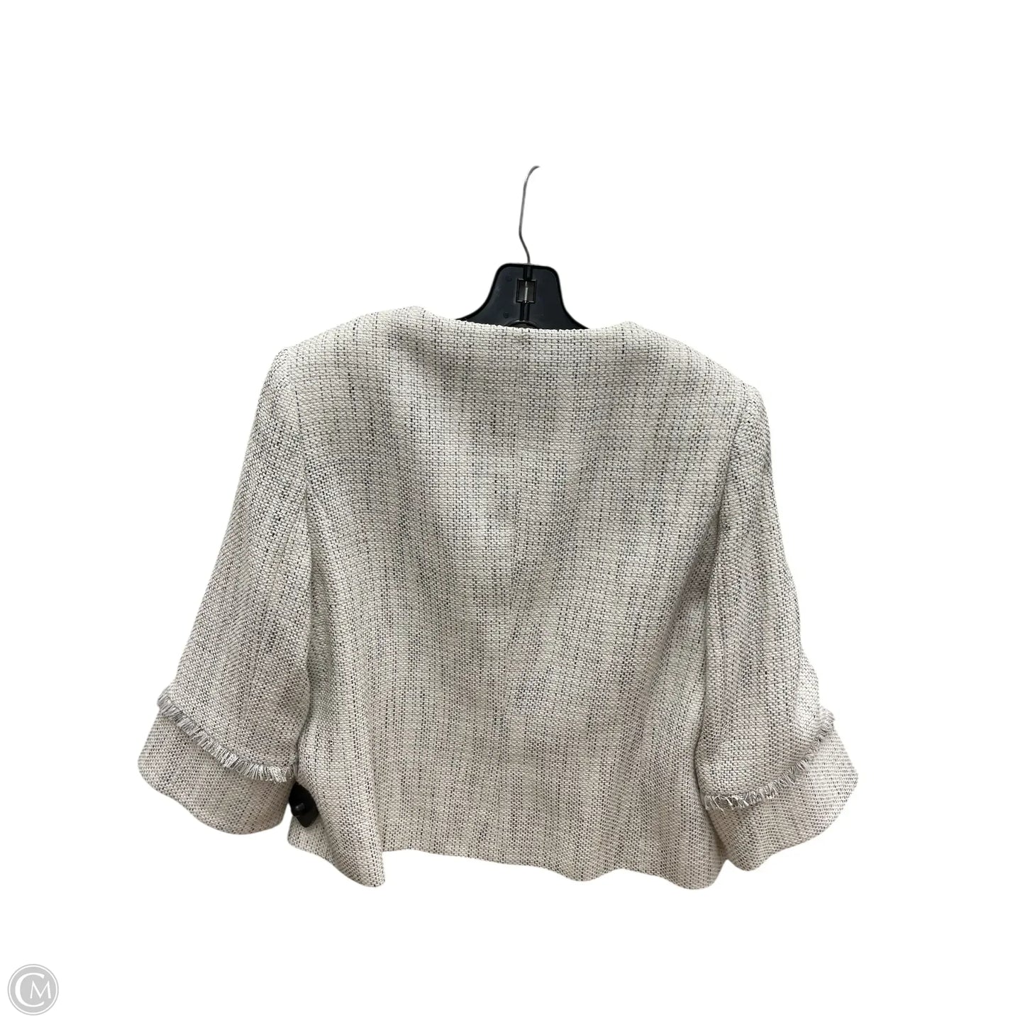 Blazer Designer By Karl Lagerfeld In White, Size: 12