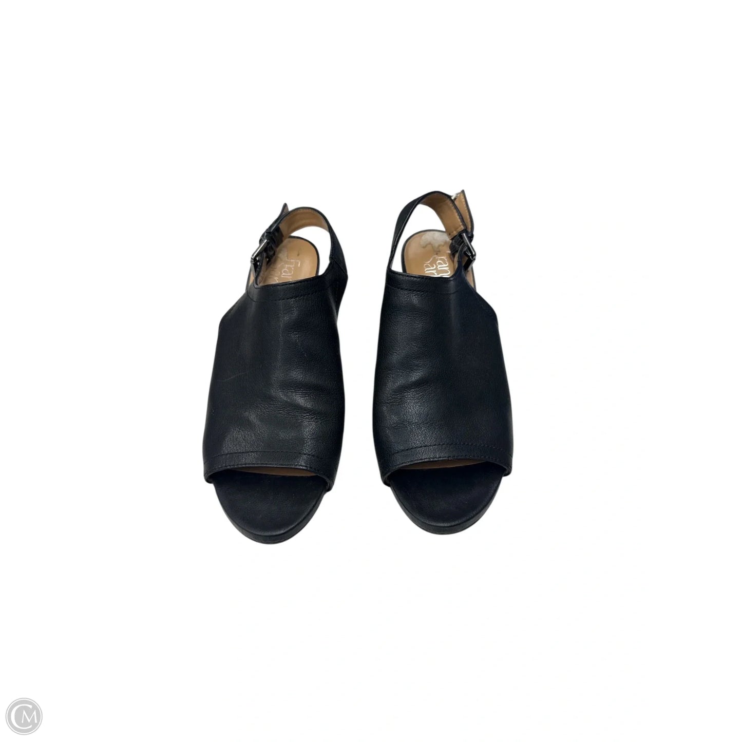 Sandals Heels Block By Franco Sarto In Black, Size: 9
