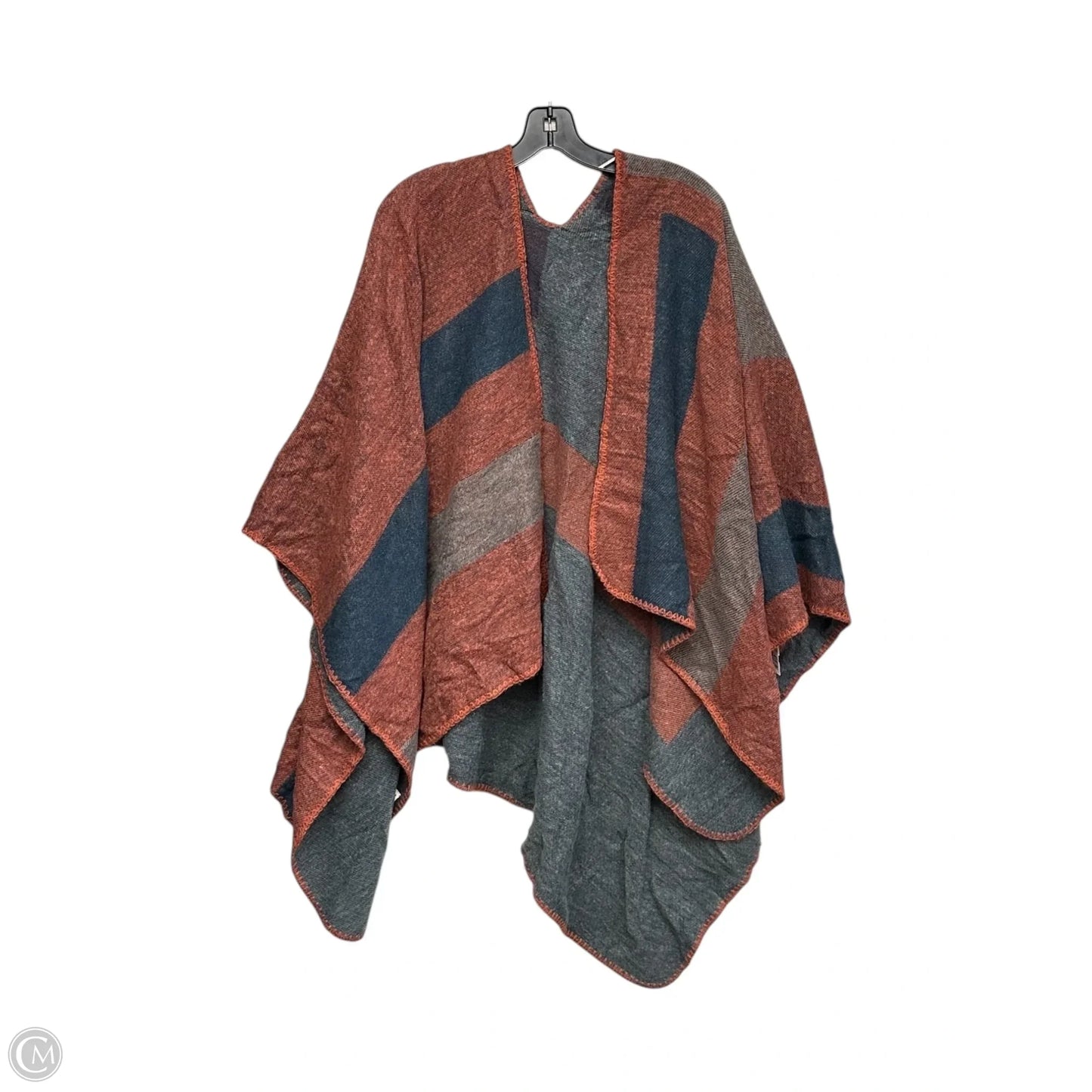 Shawl By Bb Dakota In Grey & Red, Size: Osfm