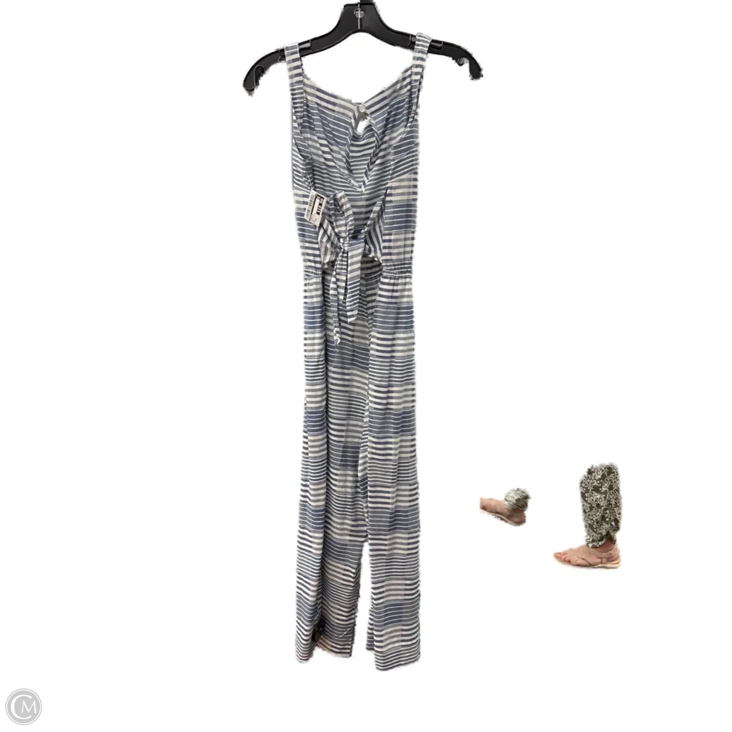 Jumpsuit By Tribal In Blue & White, Size: Xs