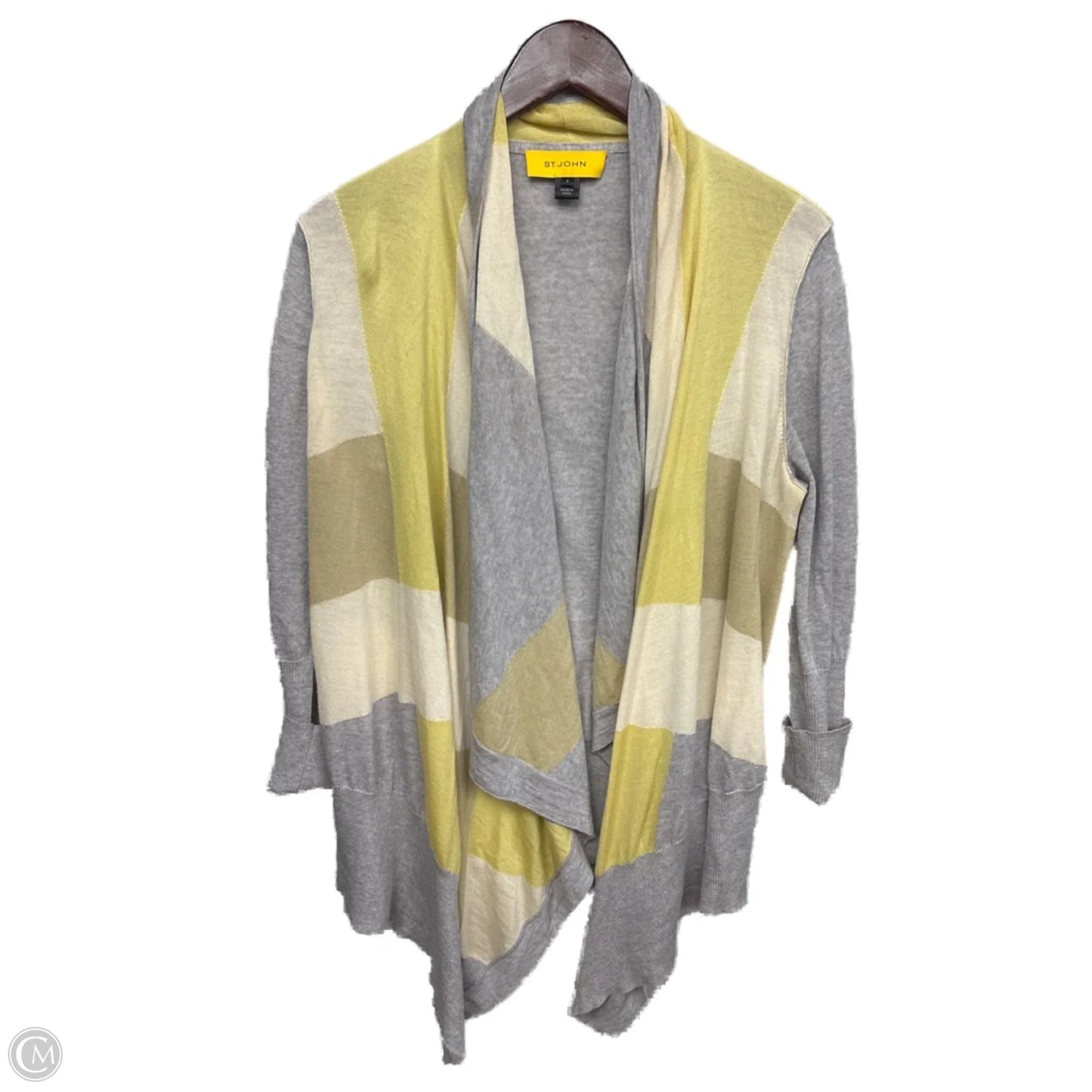 Cardigan Designer By St. John In Yellow, Size: S