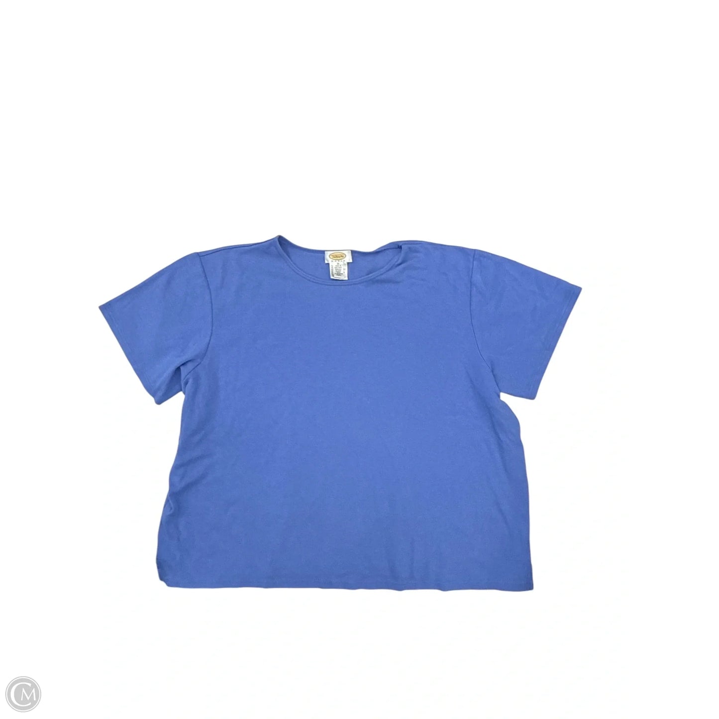 Top Short Sleeve By Talbots In Blue, Size: 3x