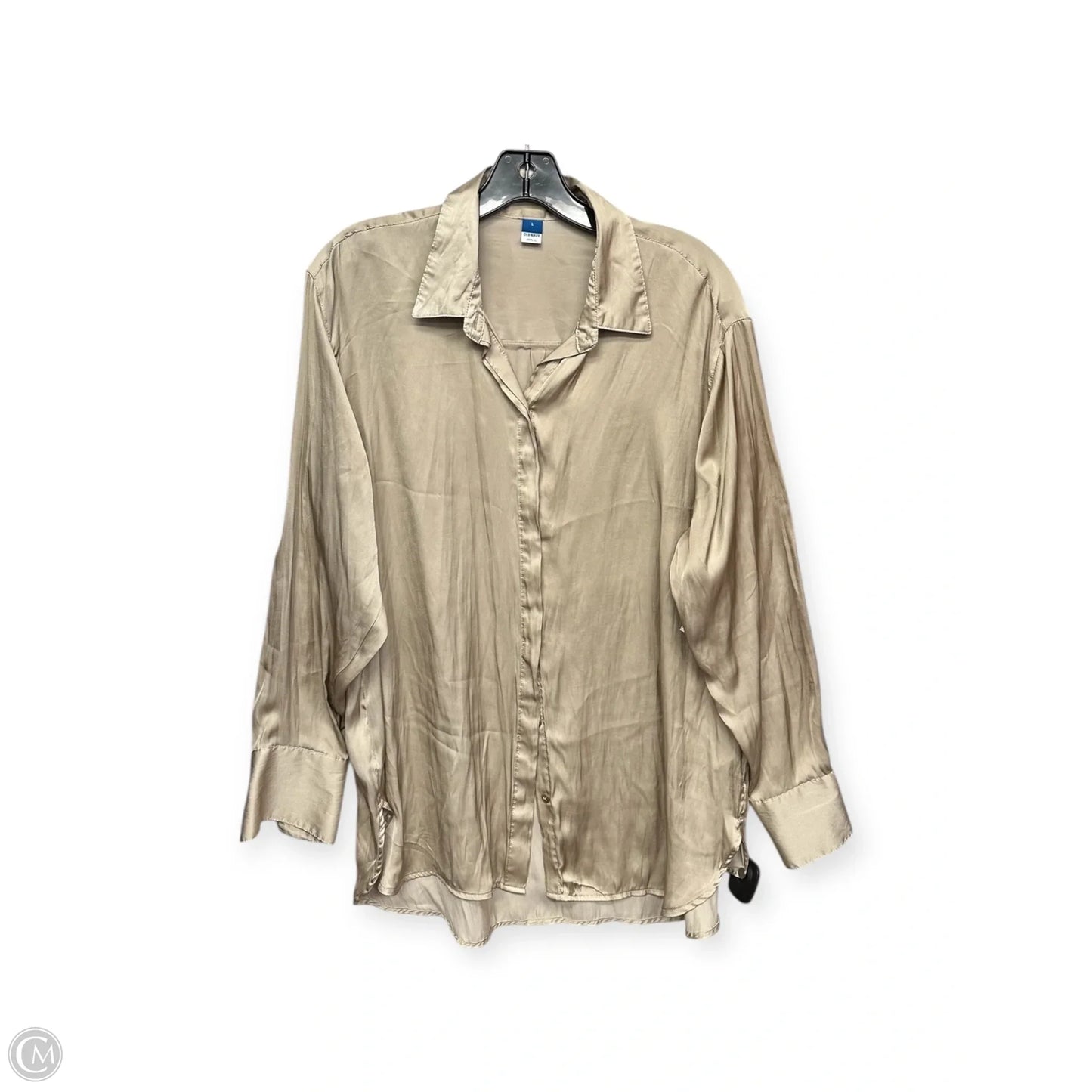 Top Long Sleeve By Old Navy In Bronze, Size: L