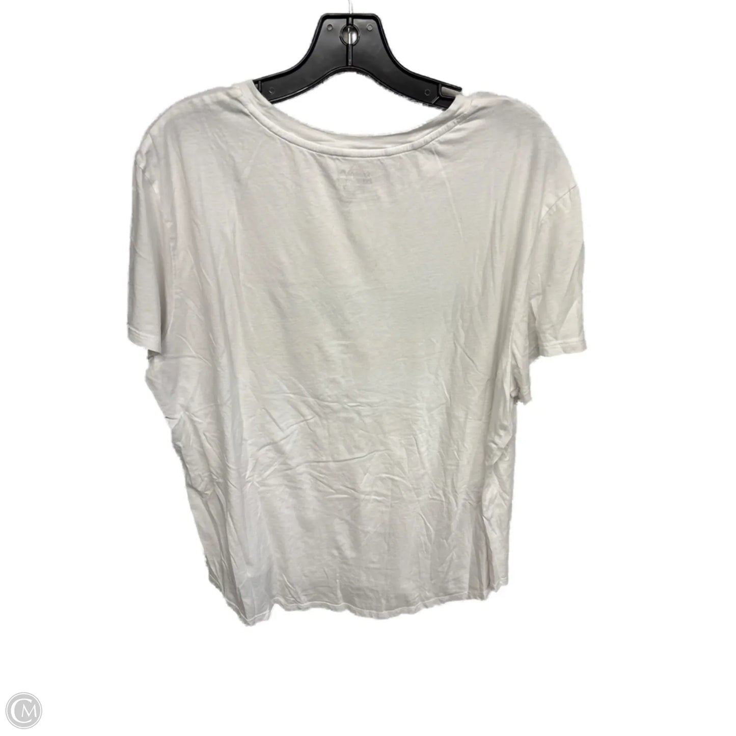 Athletic Top Short Sleeve By Reebok In White, Size: Xxl