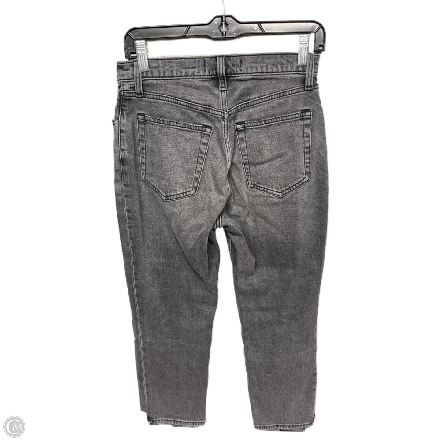 Jeans Cropped By Abercrombie And Fitch In Grey, Size: 4