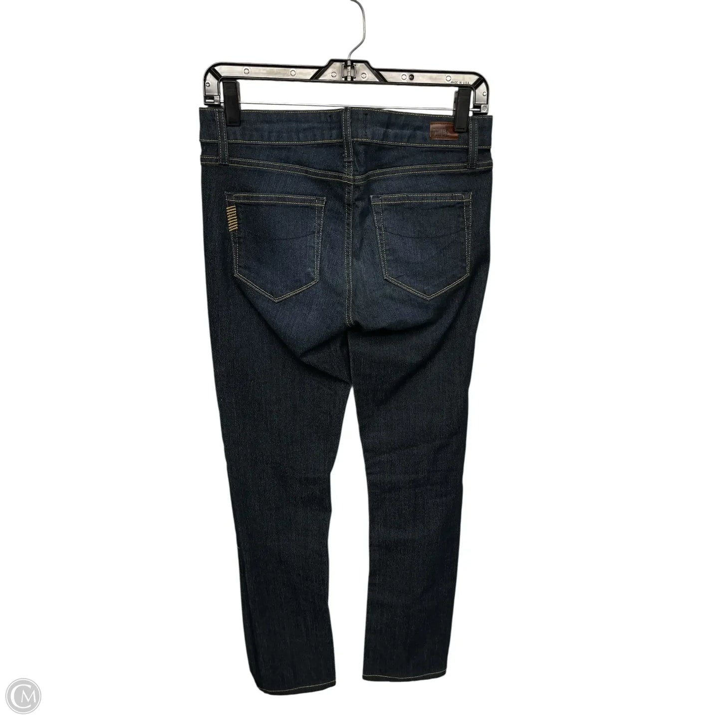 Jeans Straight By Paige In Blue Denim, Size: 28