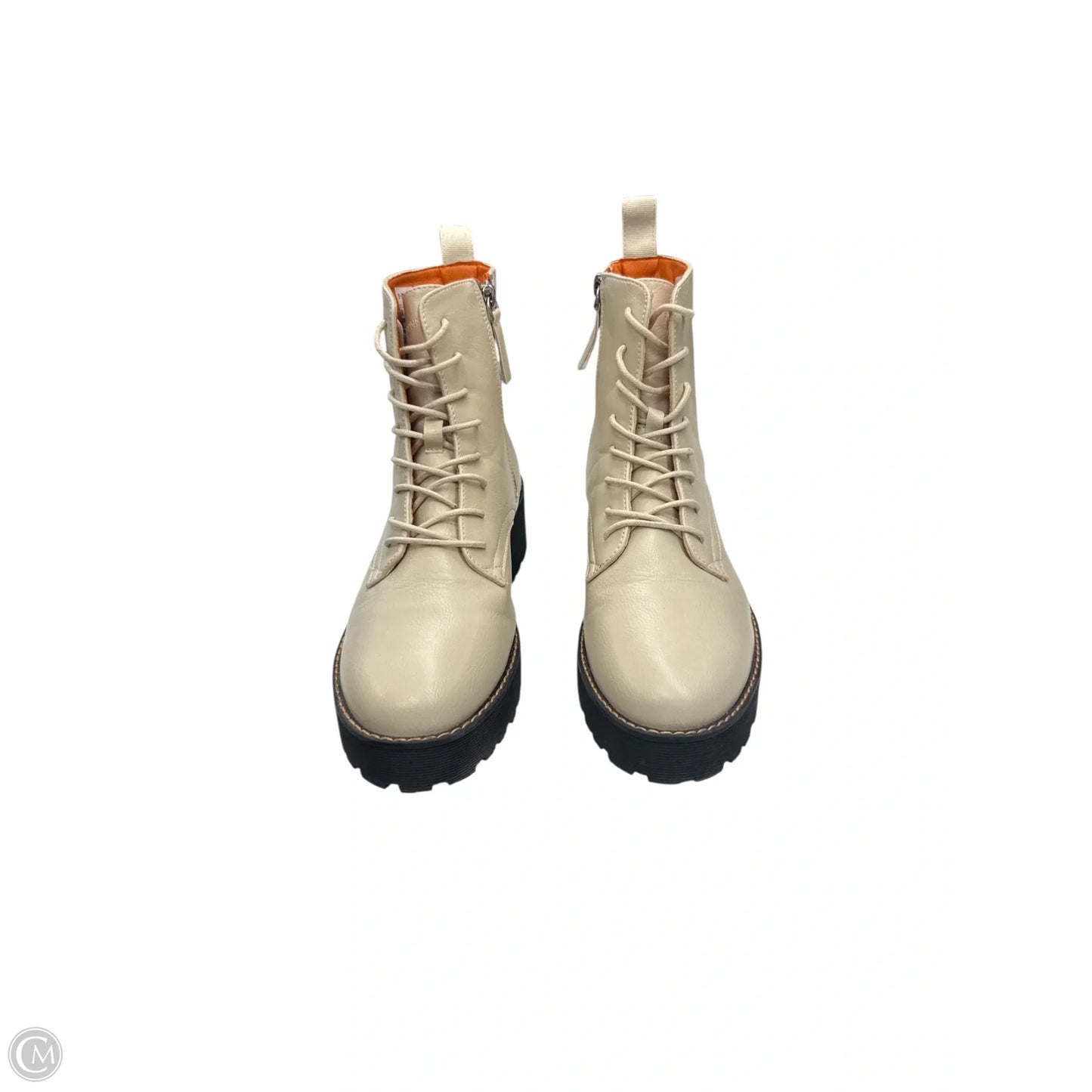 Boots Combat By French Connection In White, Size: 8.5
