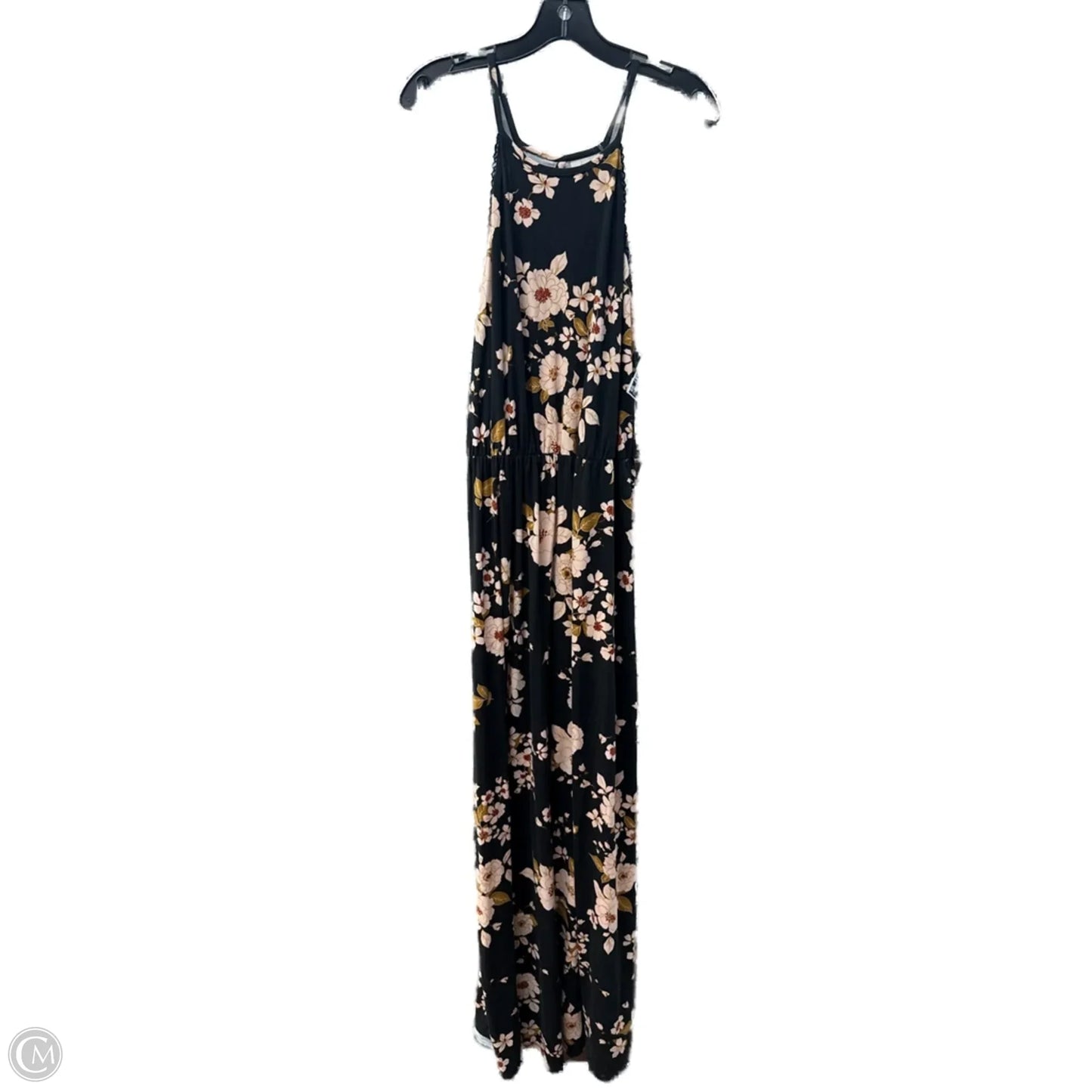 Dress Casual Maxi By Clothes Mentor In Black & Pink, Size: L