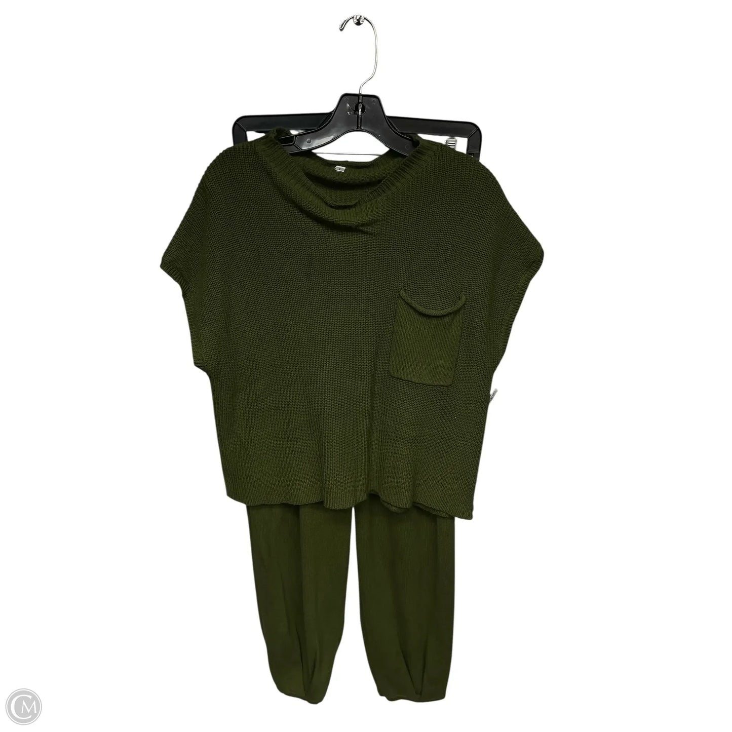 Lounge Set Pants By Clothes Mentor In Green, Size: L