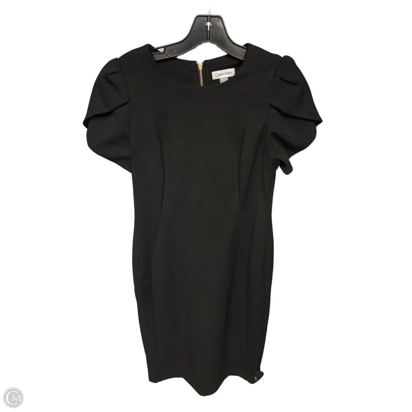 Dress Party Midi By Calvin Klein In Black, Size: 8