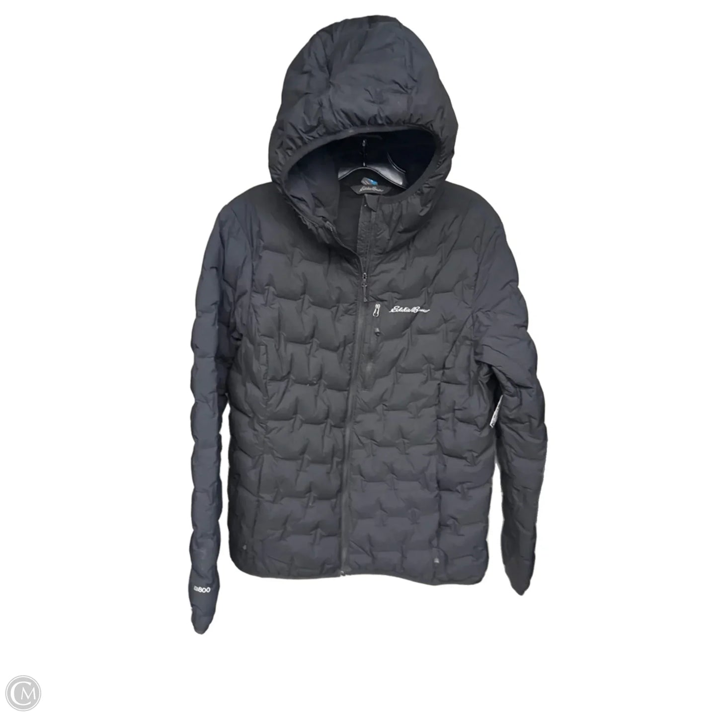 Jacket Puffer & Quilted By Eddie Bauer In Black, Size: L