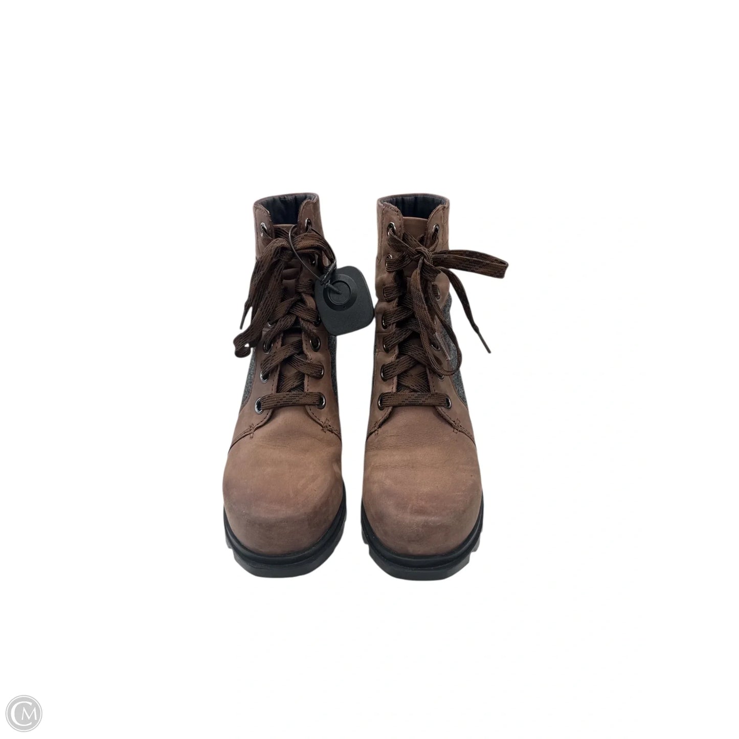 Boots Ankle Heels By Sorel In Brown, Size: 7