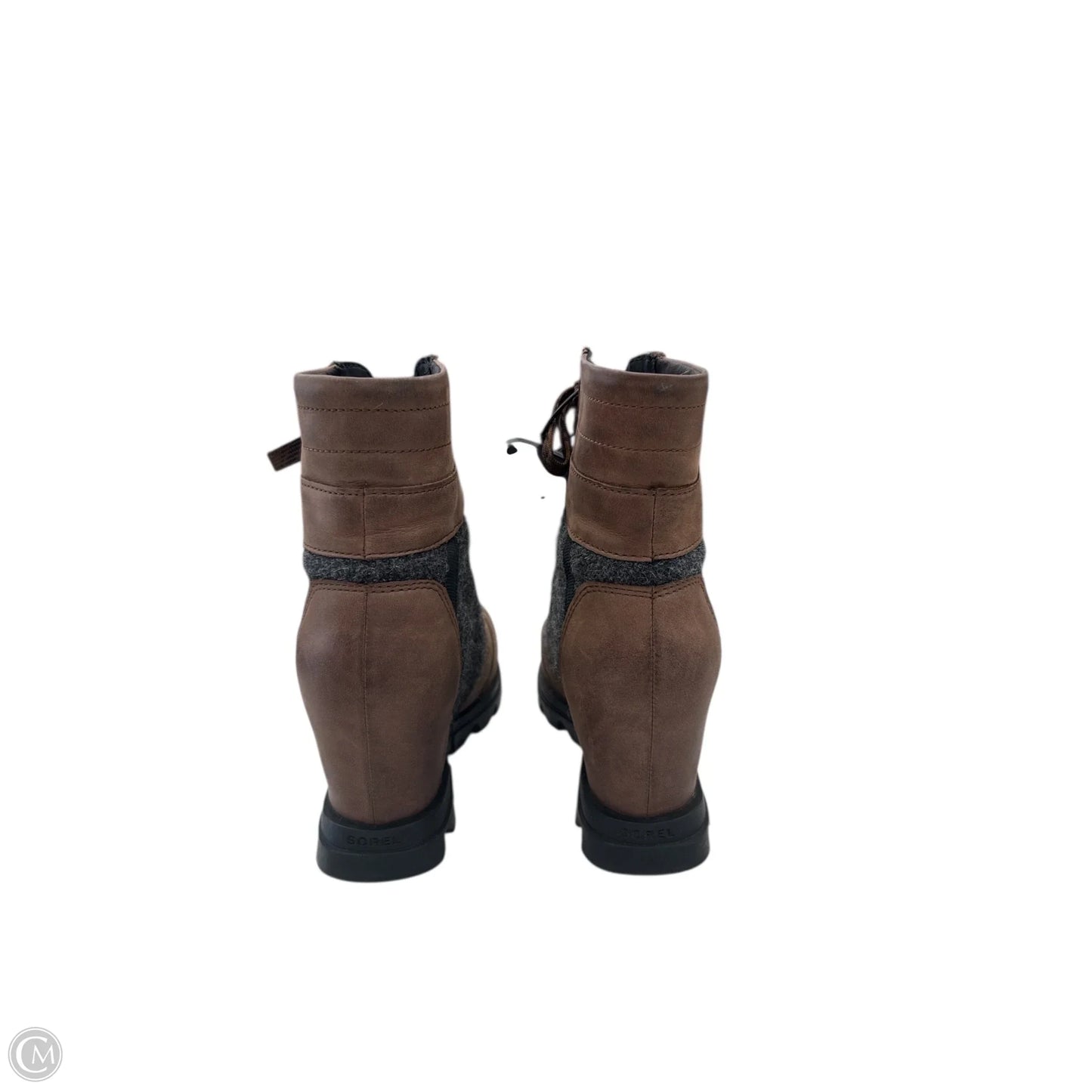 Boots Ankle Heels By Sorel In Brown, Size: 7