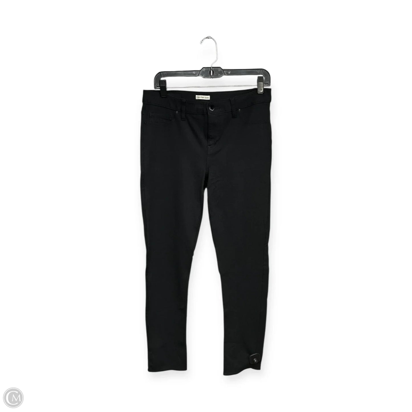 Jeans Skinny By Calvin Klein In Black, Size: 10