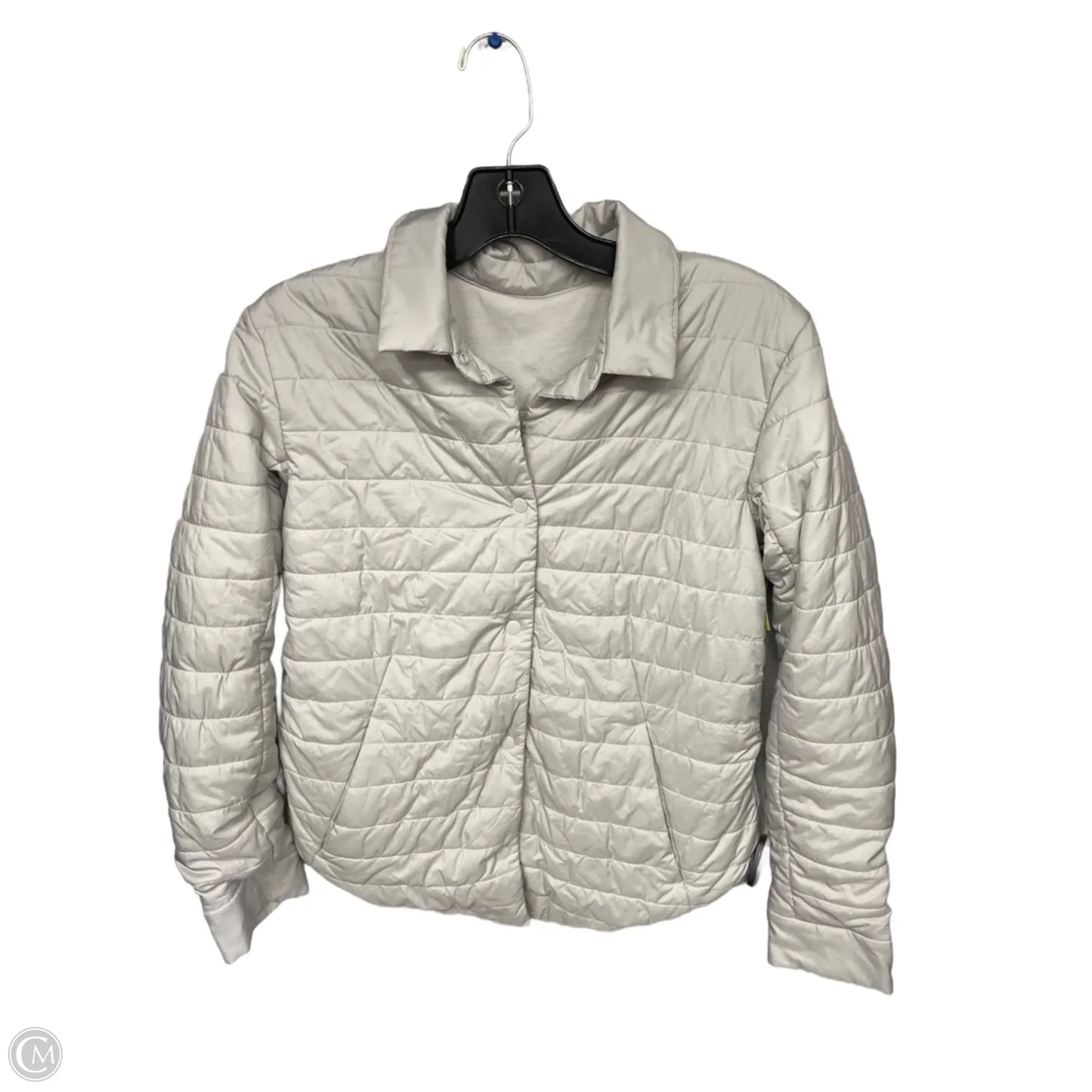 Athletic Jacket By Lululemon In Cream, Size: 2