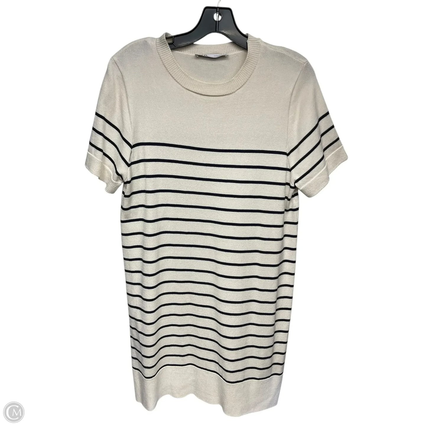 Dress Casual Midi By Zara In Cream, Size: M