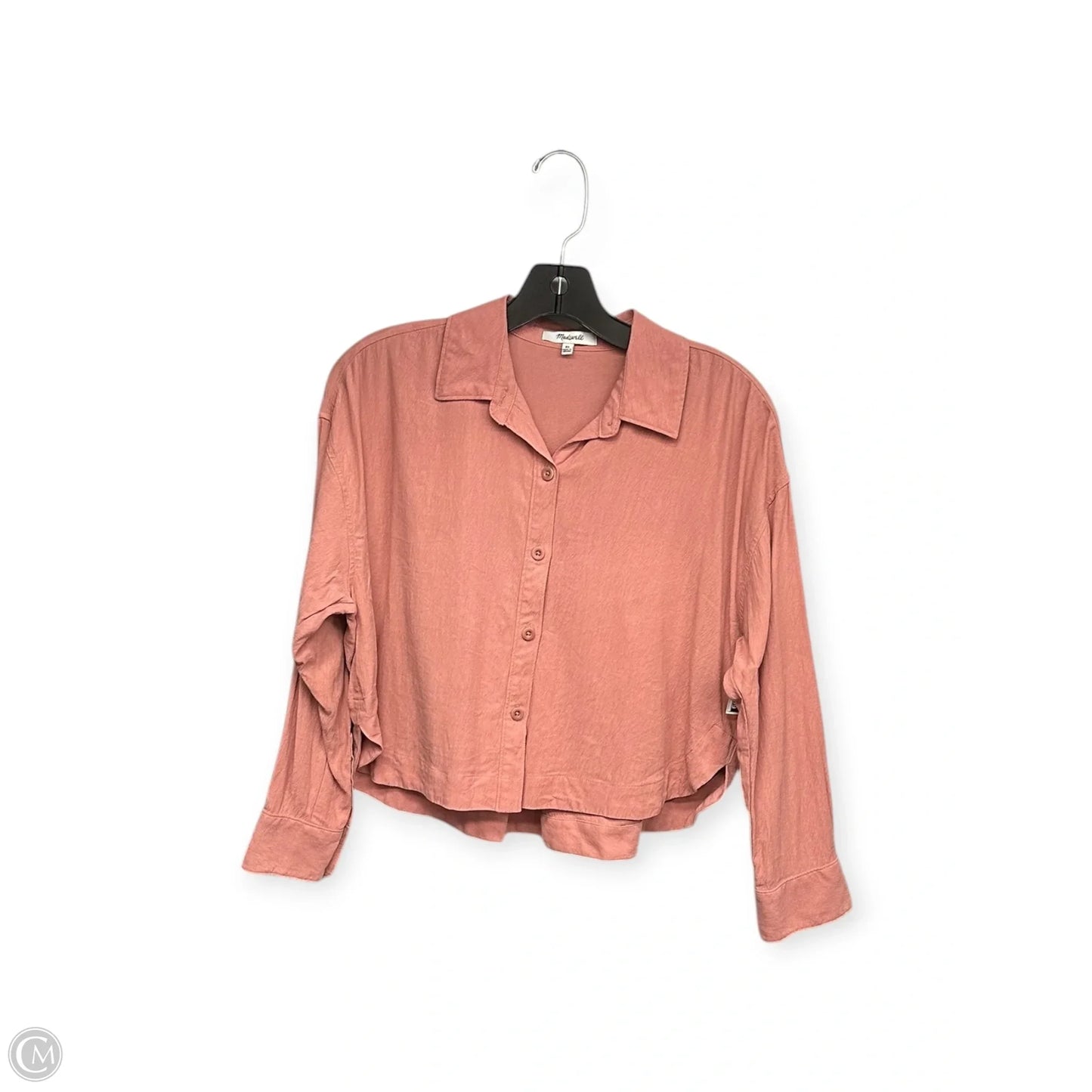 Top Long Sleeve By Madewell In Pink, Size: Xs