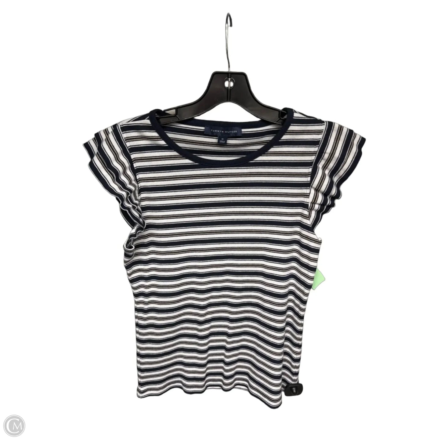 Top Sleeveless By Tommy Hilfiger In Blue & White, Size: M