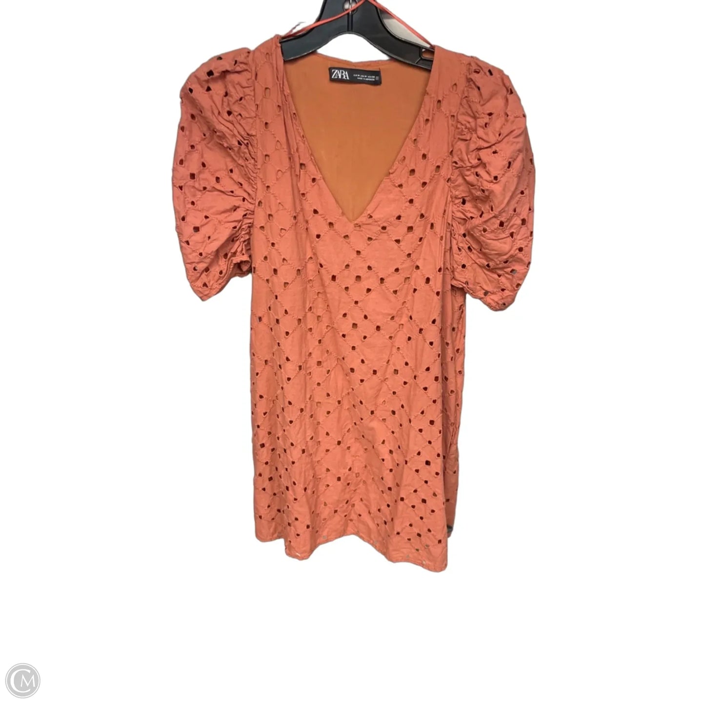Dress Casual Midi By Zara In Orange, Size: M