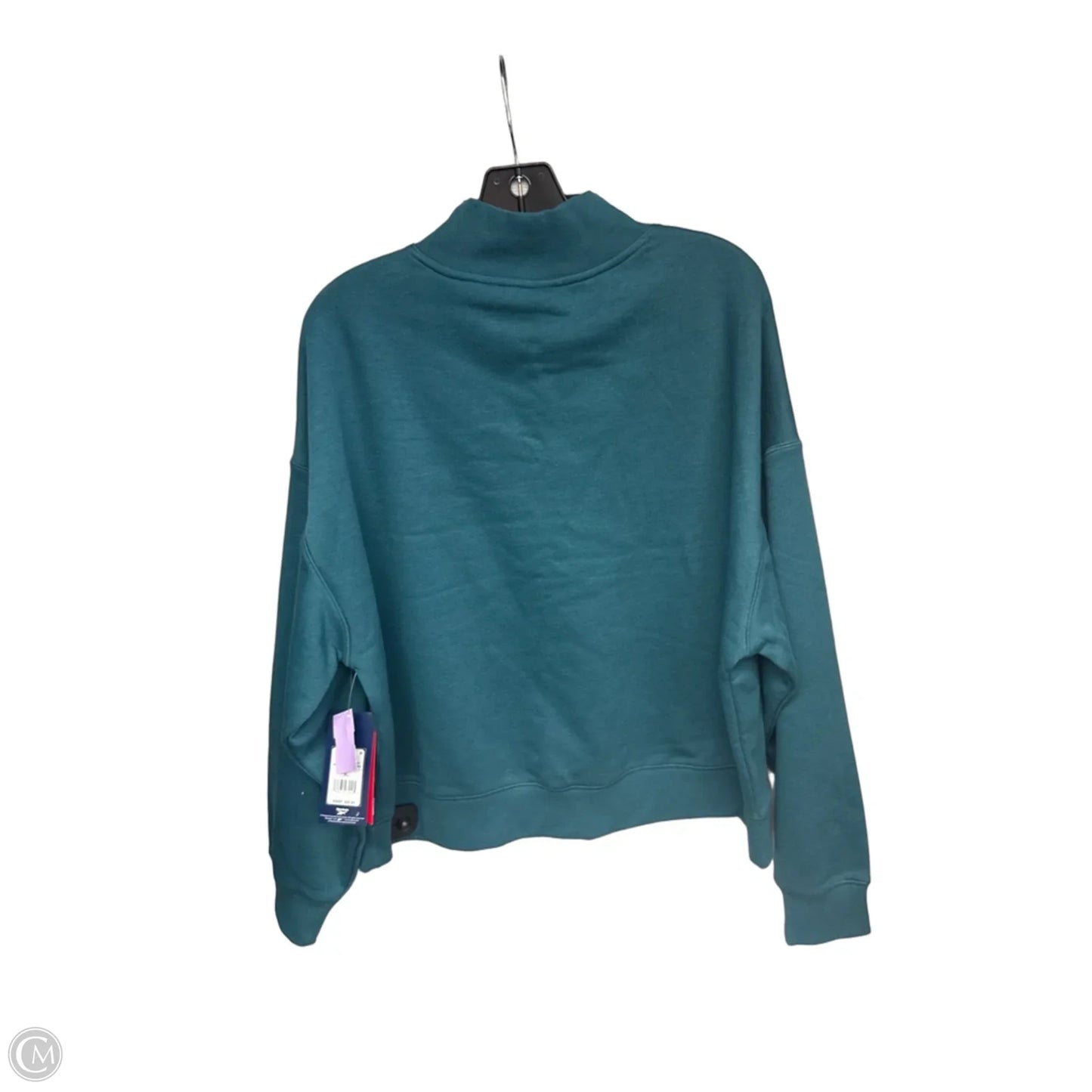Athletic Sweatshirt Crewneck By Reebok In Teal, Size: Xl
