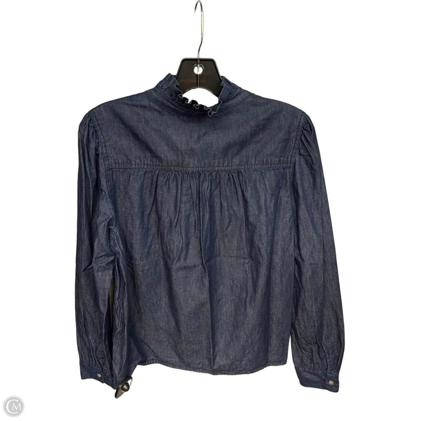 Top Long Sleeve By Divided In Blue, Size: M