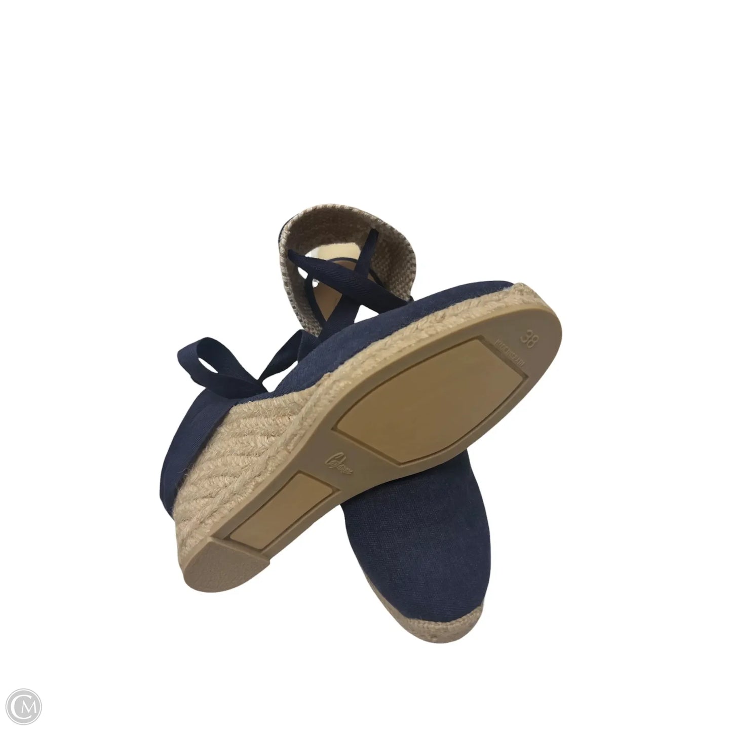 Shoes Heels Wedge By Clothes Mentor In Blue, Size: 8