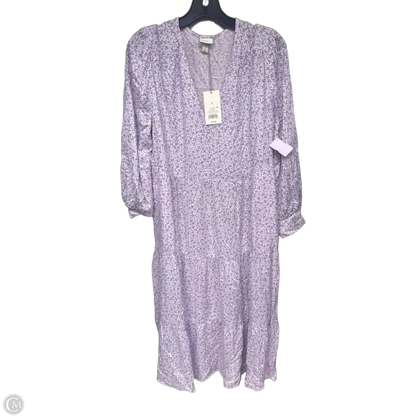 Dress Casual Midi By A New Day In Purple, Size: S