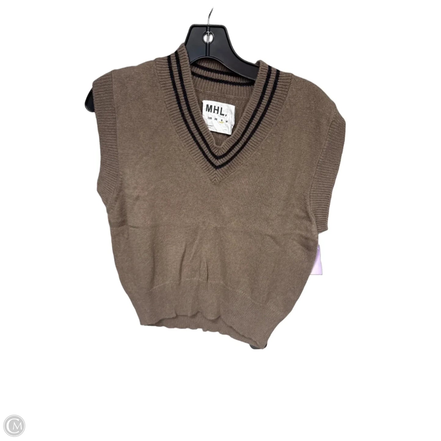Top Sleeveless By Clothes Mentor In Brown, Size: S