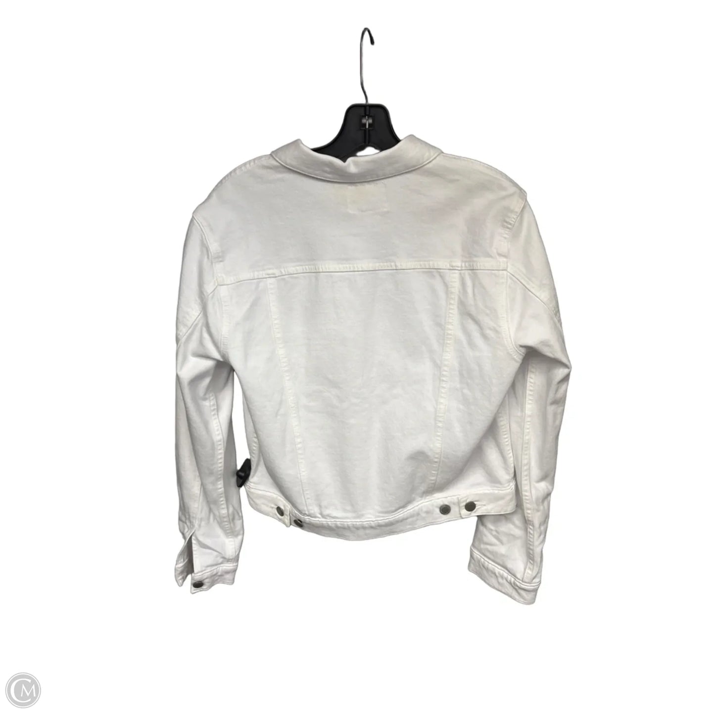 Jacket Denim By Hudson In White Denim, Size: M