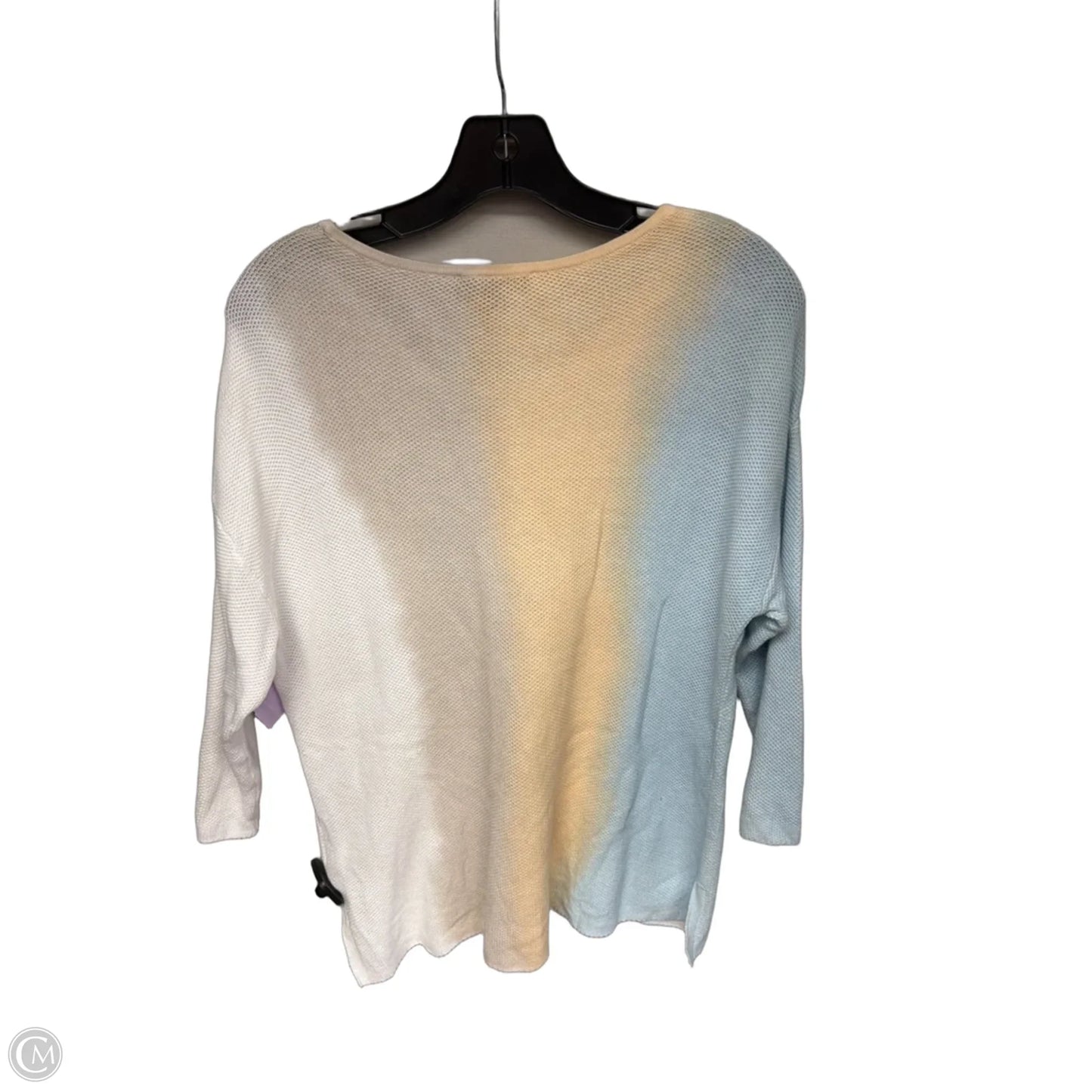 Sweater By Tribal In Blue & Cream, Size: M