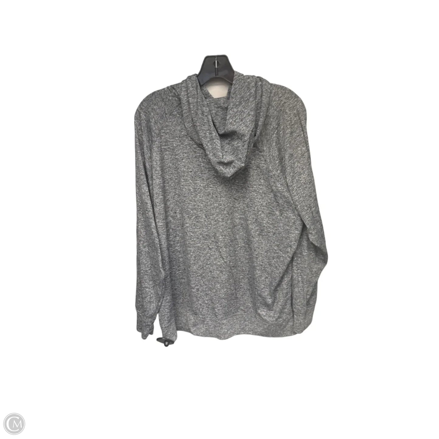 Athletic Top Long Sleeve Hoodie By Vuori In Grey, Size: M