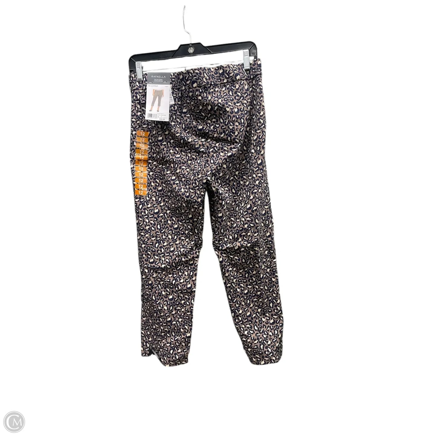 Pants Cropped By Rafaella In Animal Print, Size: 12