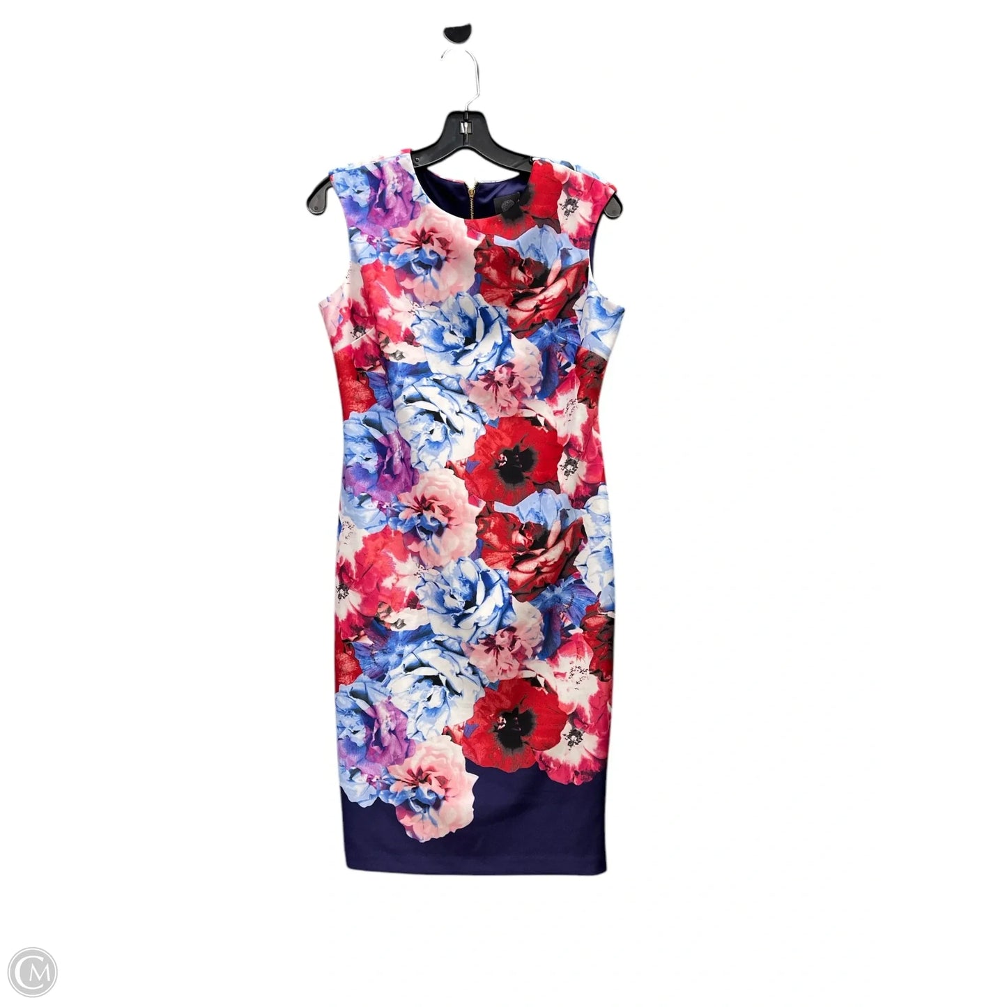 Dress Party Midi By Vince Camuto In Floral Print, Size: 8p