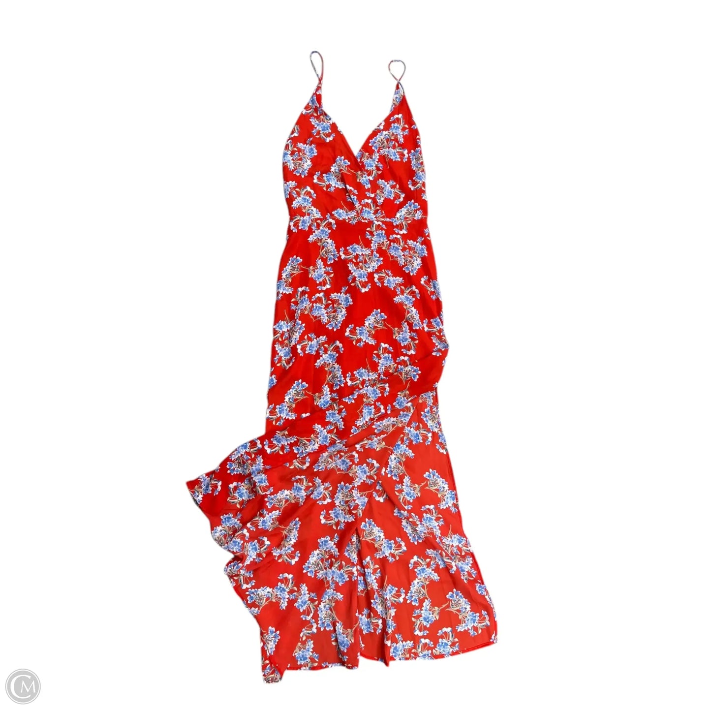 Dress Casual Maxi By Lush In Blue & Red, Size: M